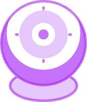 Web camera icon in purple and white color. vector