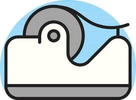 Illustration of Tape dispenser icon in flat style. vector