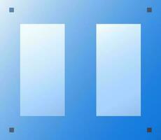 Electric switch buttons icon in blue color. vector