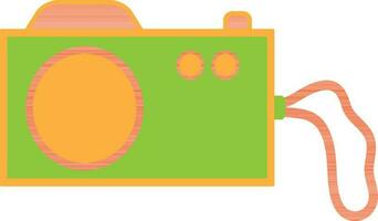 Isolated stylish camera in flat style. vector