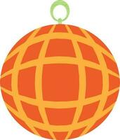 Flat style orange and yellow ball. vector