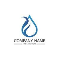 Water drop Logo Template vector