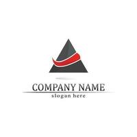 triangle pyramid logo design and vector symbol egyptian and logo business