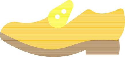 vector ilustración de amarillo zapatos.