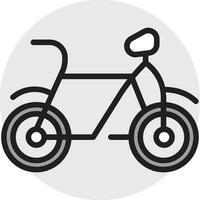 Isolated Cycle icon in black color. vector