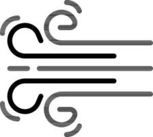 Wind Icon or Symbol in Black Color. vector