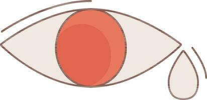 Vector illustration of Eye with Drop icon.