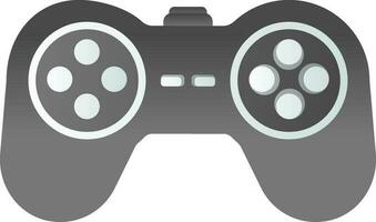 Flat style Game pad icon in gray color. vector