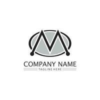 M Letter Logo Template vector