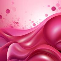 Pink bubble wave abstract background photo