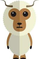 Sheep cartoon character. vector