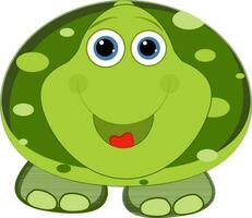 Cute cartoon of frog. vector