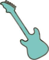 Flat illustration of guitar. vector