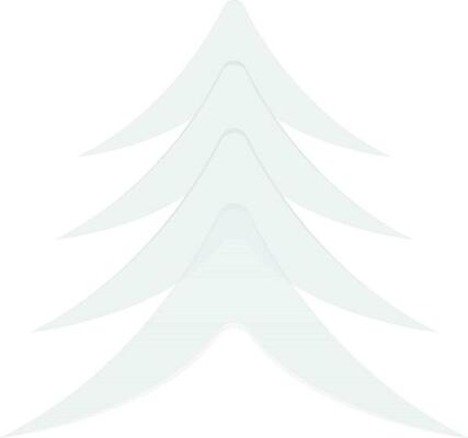 Flat illustration of Christmas Tree.