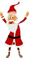 Happy Santa Claus for Christmas. vector