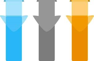 Arrows infographic element for Business. vector