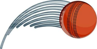 ilustración de un rojo Grillo pelota. vector