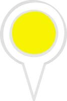 Flat map pointer icon. vector