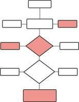 diagrama de flujo infografía para negocio. vector