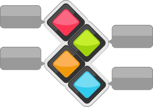 infografía elemento para negocio presentación. vector