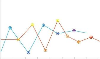 Statistical graph infographic for Business. vector