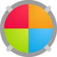 Colorful circle infographic element for Business. vector