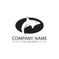 Fish logo template vector