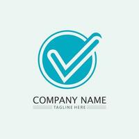 Checklist check mark logo vector or icon. Tick symbol in green color illustration. Accept okey symbol for approvement or cheklist design