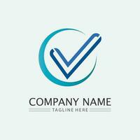 Checklist check mark logo vector or icon. Tick symbol in green color illustration. Accept okey symbol for approvement or cheklist design