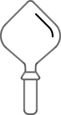 Line art Trowel icon in flat style.