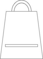 Isolated shopping bag icon. vector