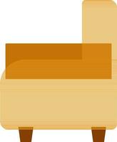 Flat illustration of Sofa Chair. vector