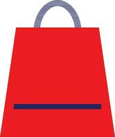 azul y rojo compras bolsa. vector