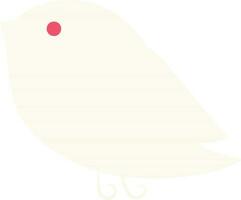 Flat style illustration of a bird. vector