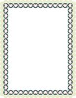 Decorative frame with hearts border. vector