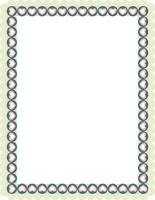 Decorative frame with hearts border. vector