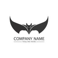 bat vector icon logo template