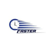 Faster Logo Template vector icon