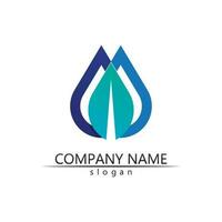 Water drop Logo Template vector