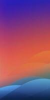 two tone orange and purple and blue gradient, beautiful, simple , smooth, generate ai photo