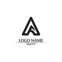 A Letter Lightning Logo vector