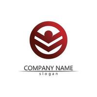 Community people care logo and symbols template vector