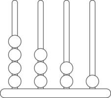 Black line art illustration of adjustment levels. vector