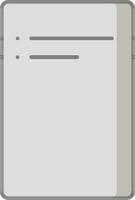 Blank Page icon in gray and white color. vector