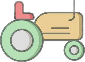 Vector illustration of Tractor icon.