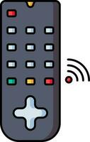 Smart Remote Control icon in grey color. vector