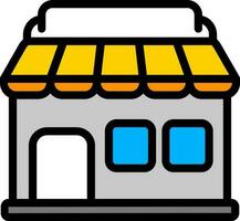 Vector Illustration of Colorful Shop or Store Building.