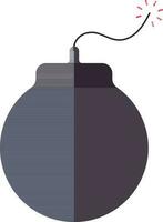 Spark bomb icon in gray color. vector