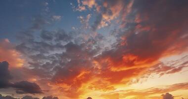 panoramic evening sky and clouds in the morning background photo