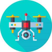 Drone Camera icon in colorful color. vector